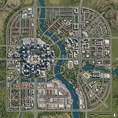 Intricately Designed City Master Plan | Urban Diversity