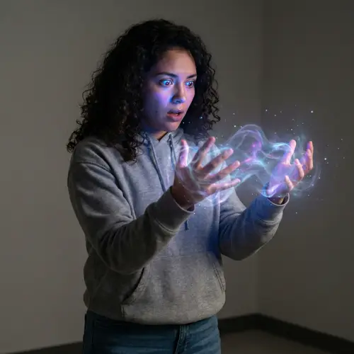 Hispanic Woman Manifests Mystical Energy | Emotions Captured