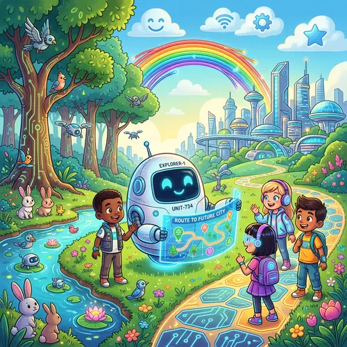 Vibrant Landscape: Nature Meets Advanced Technology