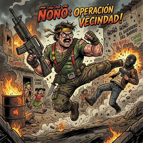 Ñoño del Chavo del 8: Chuck Norris Style
