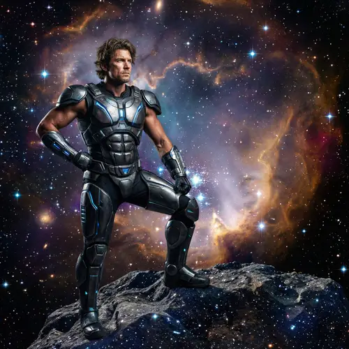 Cosmic Hero: Arnold Schwarzenegger in Galactic Battle