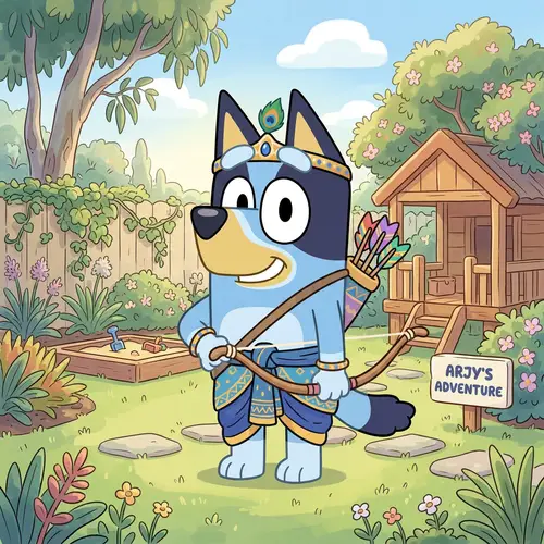 Arujuna Photo for Kids Inspired by Bluey