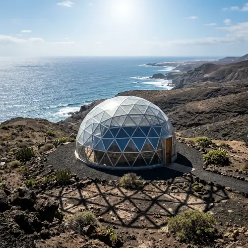 Geodesic Dome in Lanzarote: Architectural Fusion with Nature