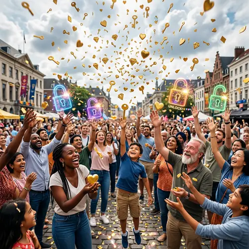 Magical Token Rain: Spread Joy & Connection Among Diverse Individuals