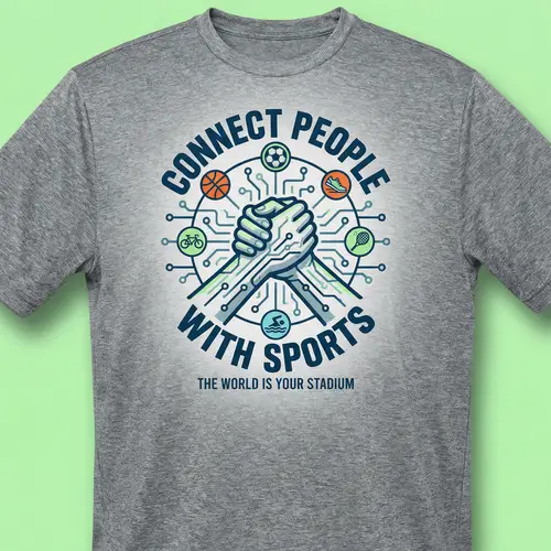T-Shirt Design: Connect People Through Sports