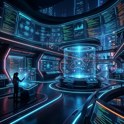 Futuristic High-Tech Background | Cybernetic Aesthetics