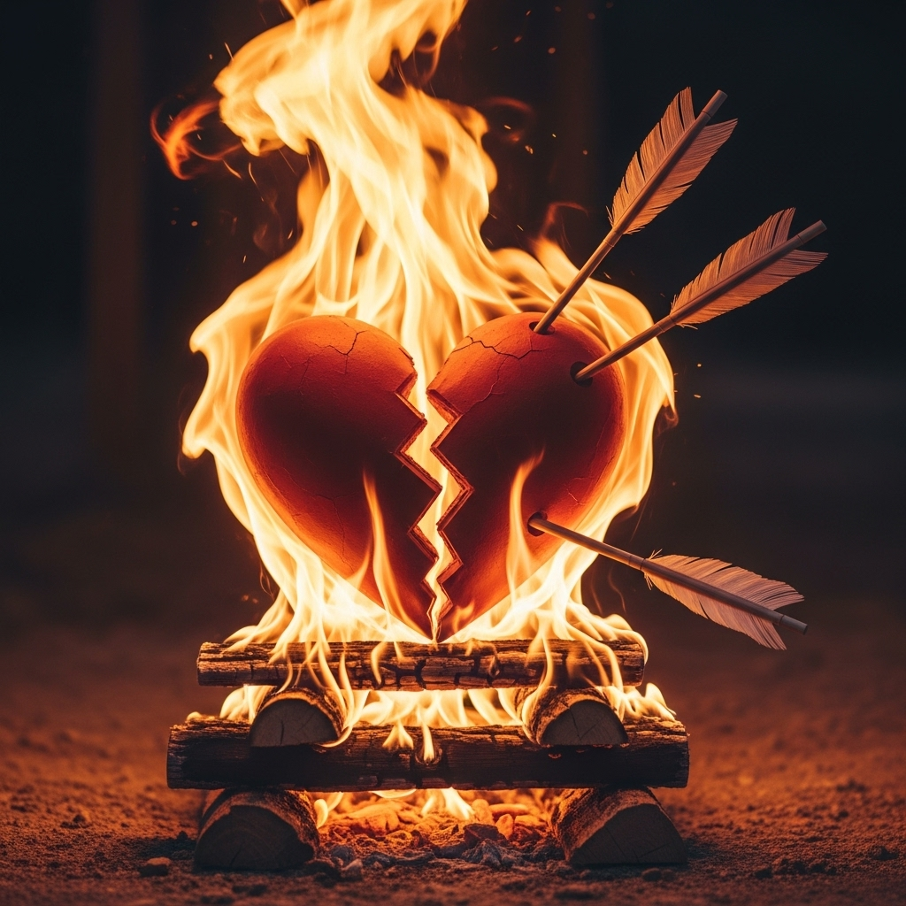 Broken Heart 3D Render - Emotional Art | AI Art Generator | Easy-Peasy.AI, image size:1024x1024