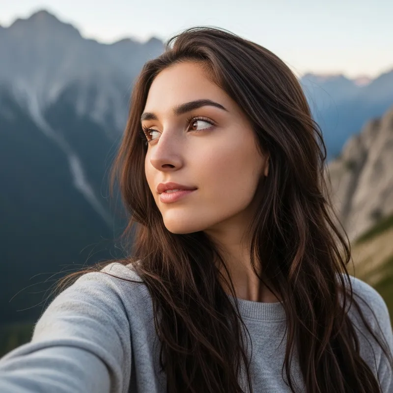 Stunning Photorealistic Image of a Brunette Girl