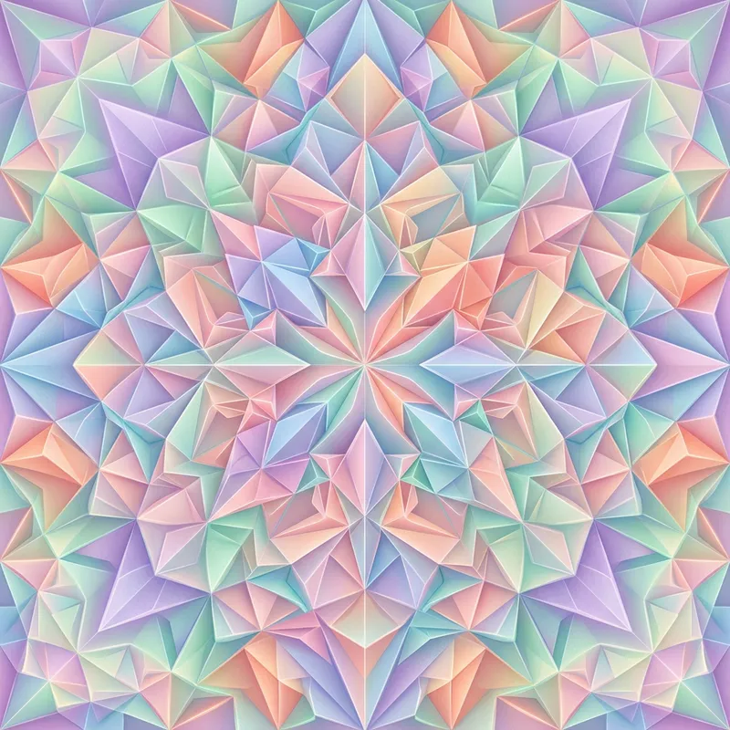 Mesmerizing Origami Pattern - Digital Art & Design