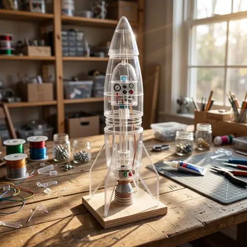 Homemade Plastic Rocket: A Crafting Marvel