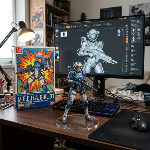 1/7 Scale Realistic Intelligent Figurine Display