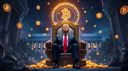 Trump's Futuristic Throne: Crypto & Finance Clash