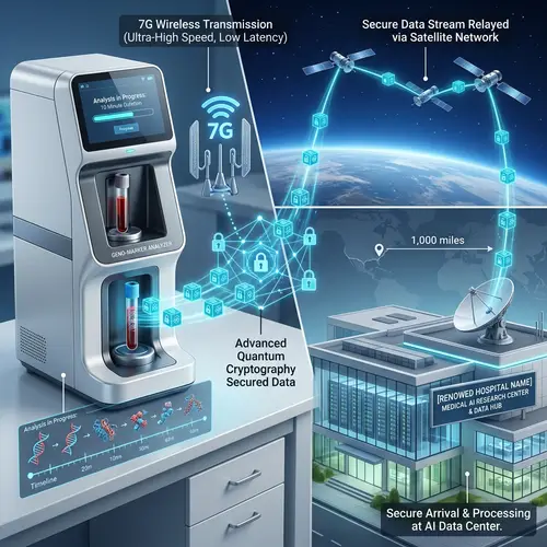 Advanced Genomic and Blood Biomarker Data Transmission via 7G Wireless Network