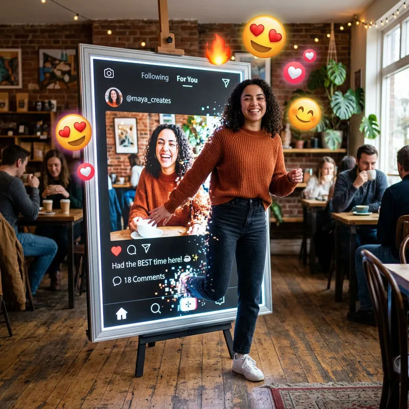 Trompe L'Oeil Social Media Illusion Art Trompe L'Oeil Social Media Illusion Art