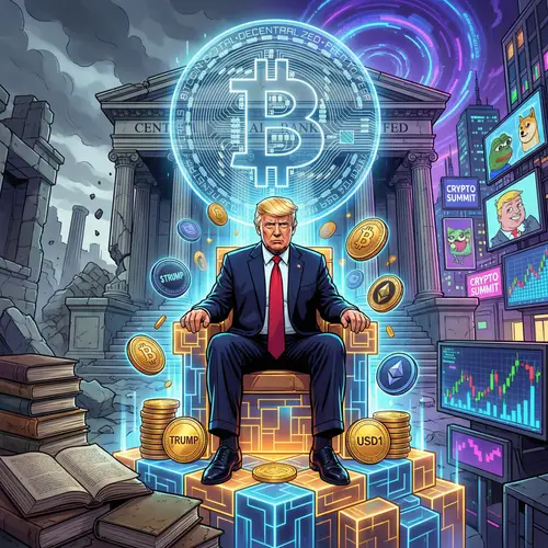 Trump's Futuristic Throne: Crypto & Finance Clash