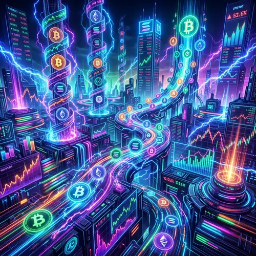 Futuristic Cryptocurrency Landscape | Dynamic Crypto Pumps