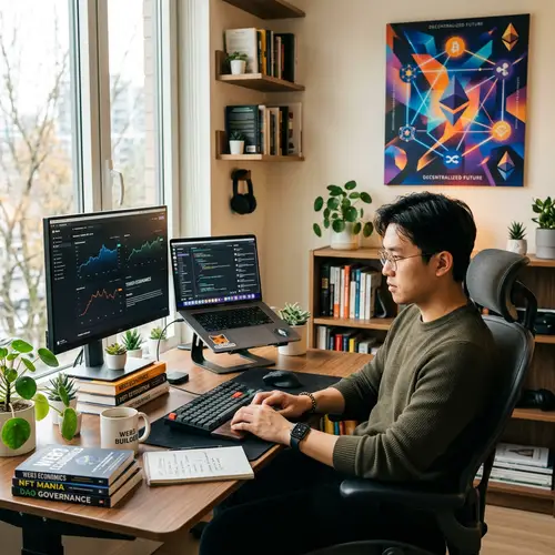 Modern East Asian Work-from-Home Lifestyle with Dynamic Vibes