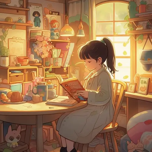Whimsical Studio Ghibli Anime Illustration