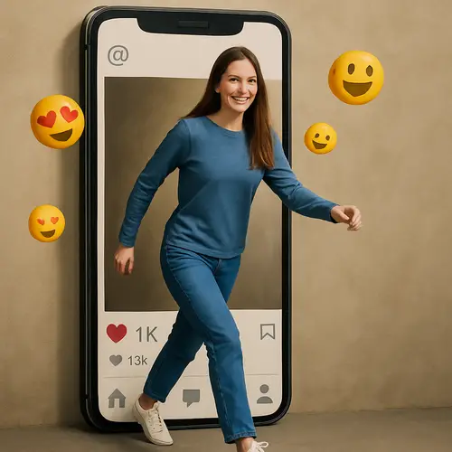 Trompe L'Oeil Social Media Illusion Art