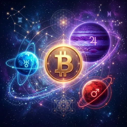 Cosmic Bitcoin: A Celestial Digital Art Journey