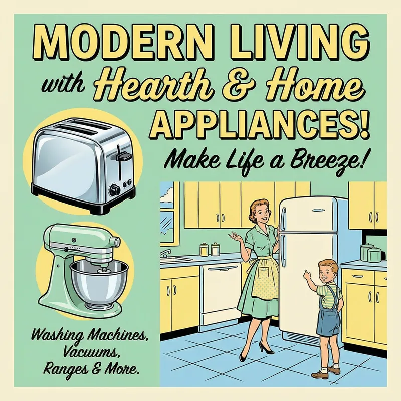 Household Appliances Advertising Poster Household Appliances Advertising Poster