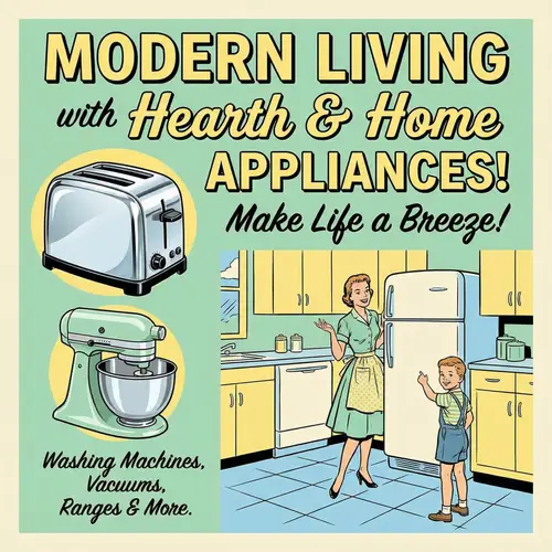 Household Appliances Advertising Poster