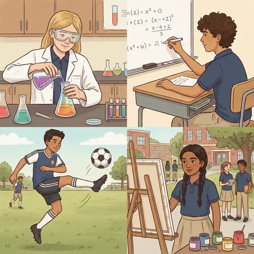 Diverse Junior High School Life | Engaging Classes, Sports, Science