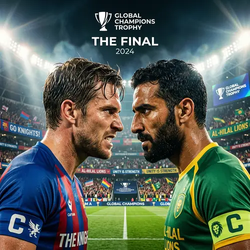 Epic Soccer Team Captains Face Off | Tournament Poster