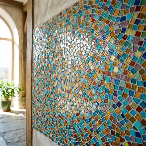 Beautiful Multicolored Tile Mosaic Art