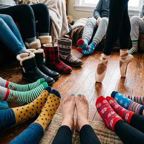 Vibrant Feet Fashion: Boots, Socks & Ballet Shoes | Dance Elegance