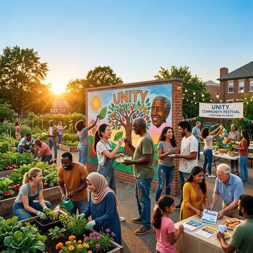 Diverse Community Unity: Gardeners, Artists & Organizers
