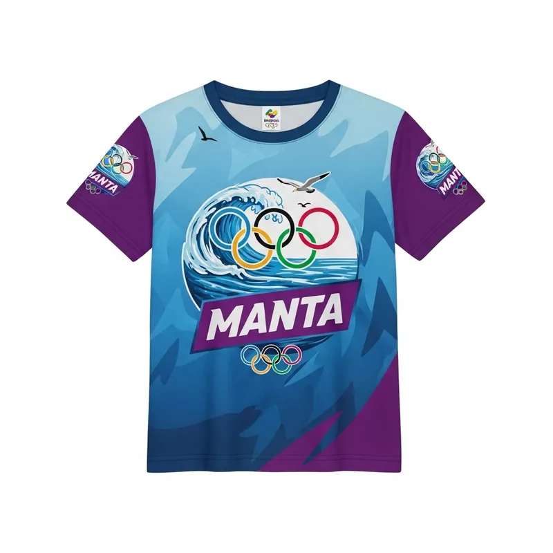 Manta City Kids Olympics Shirt - Blue & Purple