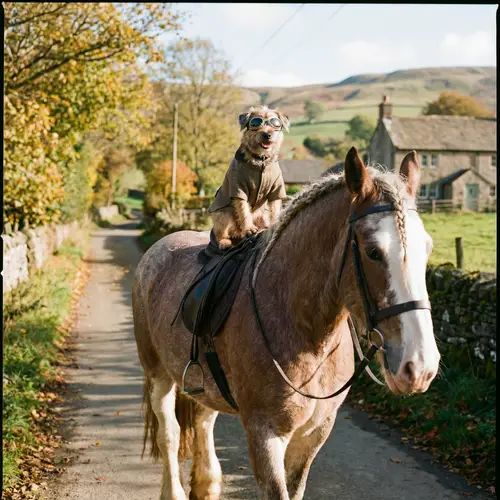 Dog Riding a Horse: An Adorable Adventure