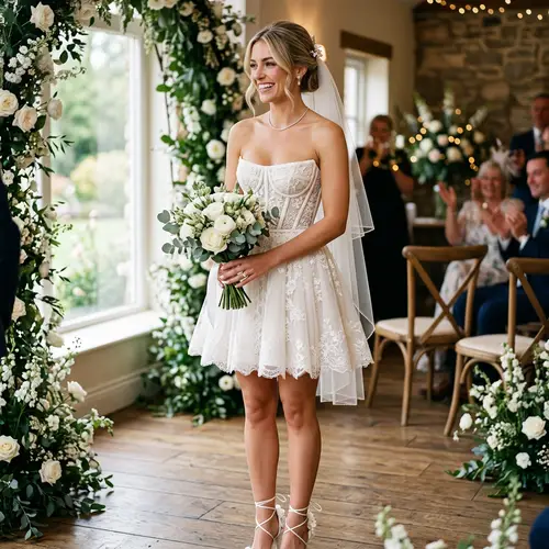 Stunning Strapless Corset Wedding Dress