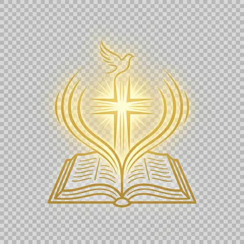 Minimalist Bible Logo Design with Sound Waves