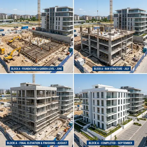 Construction Project Progress: Blocks A & B Update