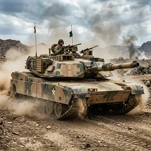 Heavy-duty Military Tank for Battle - Robust Design