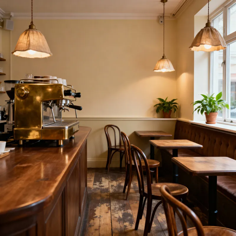 Cozy Vintage Cafe Design Ideas