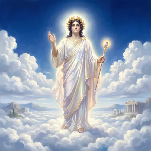 Divine Deity - Serene Figure of Peace and Wisdom