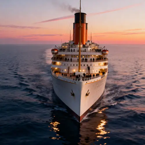 RMS Titanic Sailing on a Calm Evening in 1912