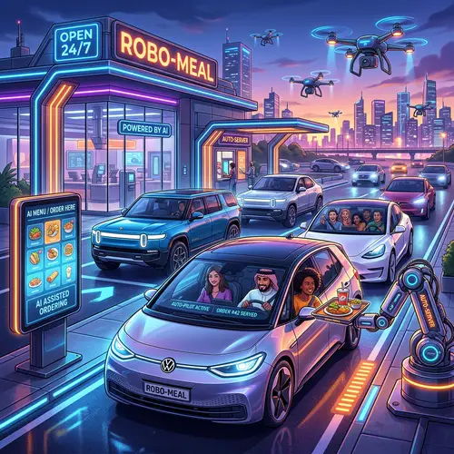 Modern AI-Driven Drive-Through Experience | Automated Service