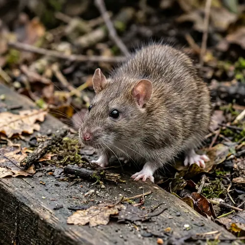 Close-Up Image of a Common Brown Rat | Intense Expression