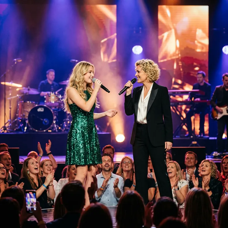 Sydney Sweeny and Taylor Swift Performing Together on Stage