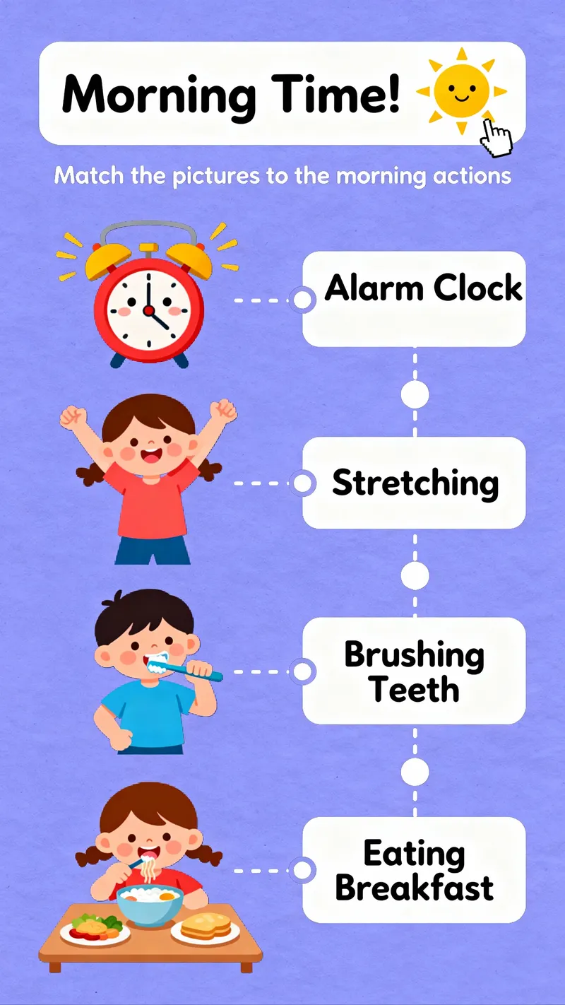 Morning Time Activity for Kids | Fun Learning Sheet