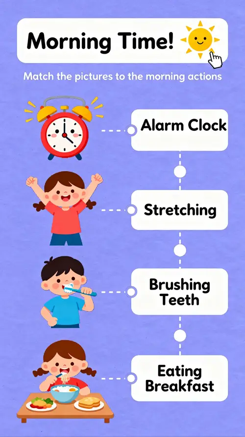 Morning Time Activity for Kids | Fun Learning Sheet