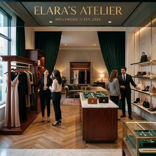 Sophisticated Anne Hathaway: Luxe Pop-Up Store Experience