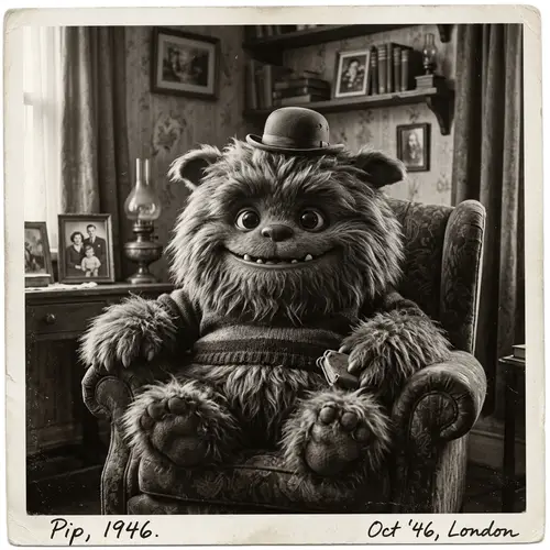 Fluffy Monster: A Creative Illustration