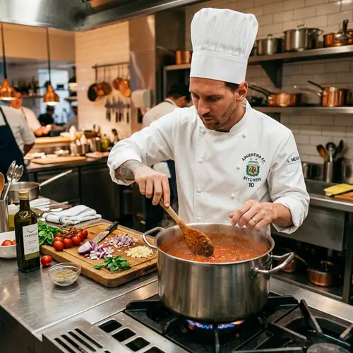 Argentine Footballer: Master Chef in Action