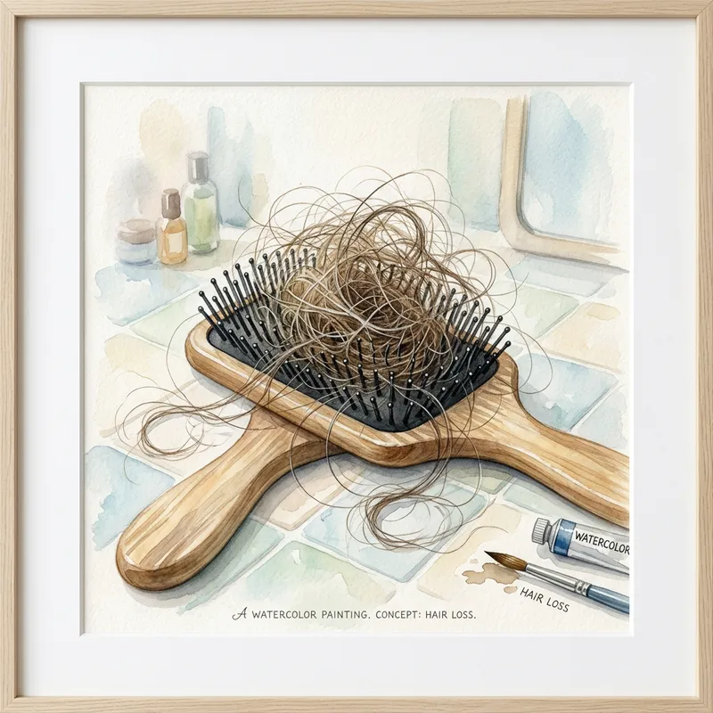 Hair Loss Watercolor Art: A Visual Insight Hair Loss Watercolor Art: A Visual Insight