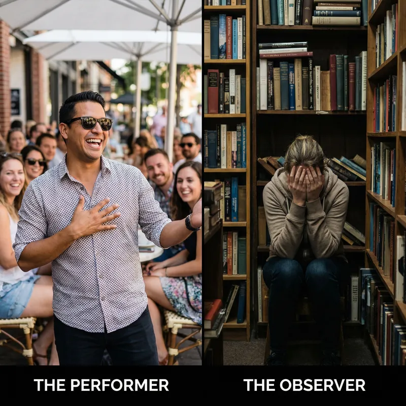 Contrasting Emotions: Narcissism vs. Self-Doubt